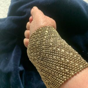 Lovely gold metal bead bracelet